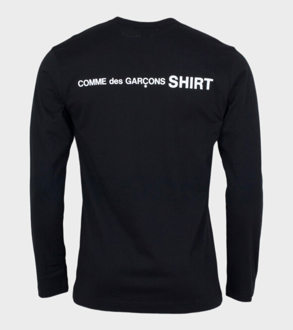 Comme des Garcons Shirt - Logo Back L/S T-shirt Black