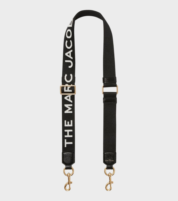 Marc Jacobs - The Thin Logo Strap Black/Gold
