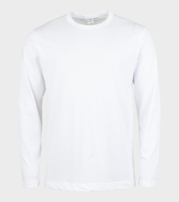 Comme des Garcons Shirt - Logo Back L/S T-shirt White