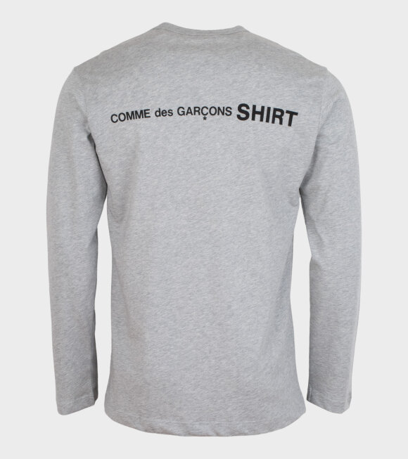 Comme des Garcons Shirt - Logo Back L/S T-shirt Grey
