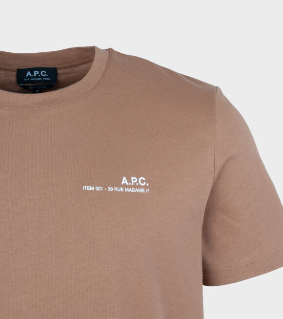 A.P.C - Item Cab T-shirt Brown
