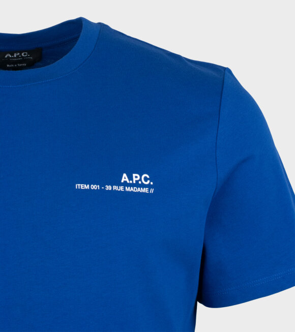 A.P.C - Item Iah T-shirt Blue