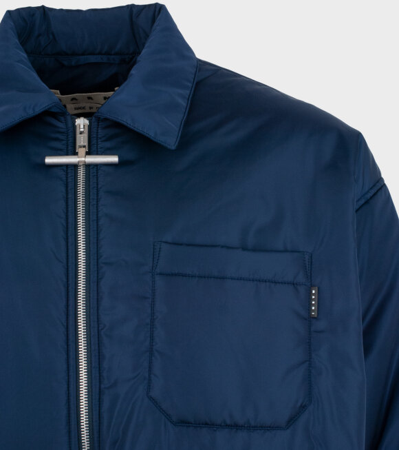 Marni - Nylon Long Jacket Blue