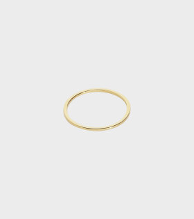 Trine Tuxen - Thin Plain Ring Goldplated