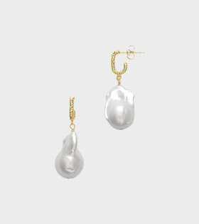 Anni Lu - Seaweed Pearl Earring Gold