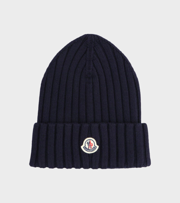 Moncler - Berretto Tricot Beanie Navy