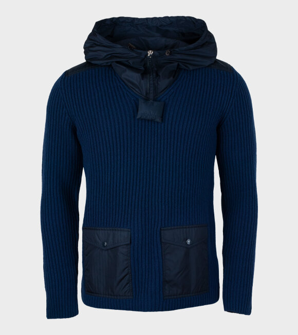 Moncler X JW Anderson - Lupetto Aperto Trico Knit Navy