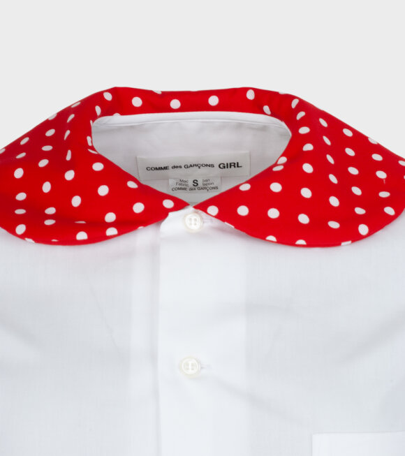 Comme des Garcons Girl - Minnie Dot 1 Shirt White/Red