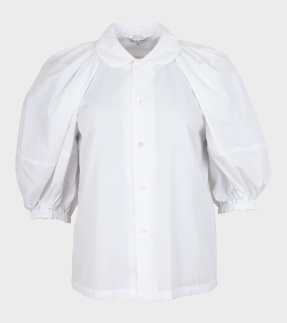 Comme des Garcons - Puffy 3/4 Sleeve Shirt White