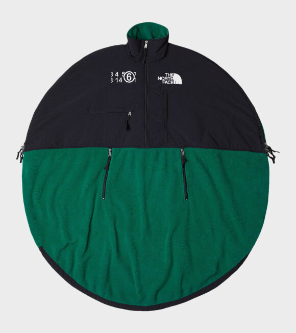 MM6 X The North Face - Circle Oversize Fleece Jacket Evergreen