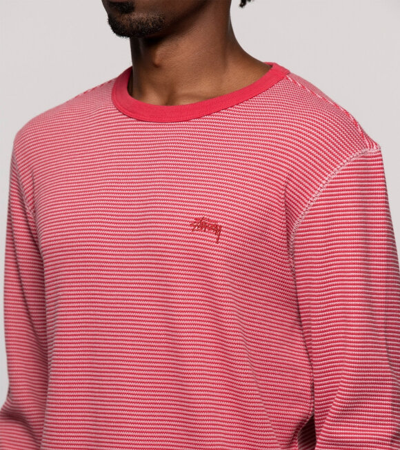 Stüssy - O'Dyed LS Thermal LS Tee Rose