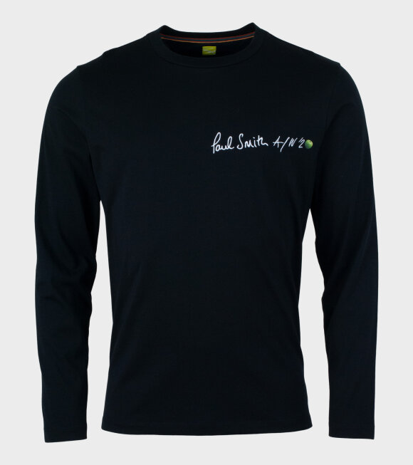 Paul Smith - 1990 Print LS T-shirt Black