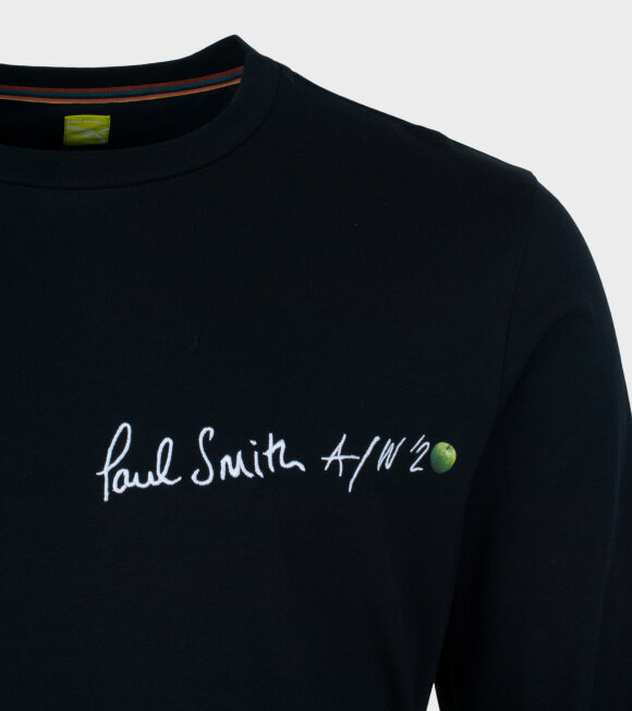 Paul Smith - 1990 Print LS T-shirt Black