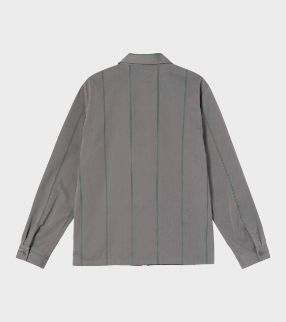 Stüssy - Full Zip LS Work shirt Grey