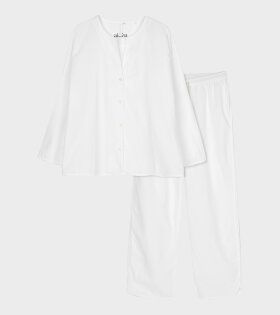 Pyjamas Seersucker White 