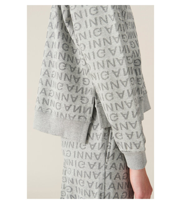 Ganni - Jacquard Isoli Sweatshirt Grey