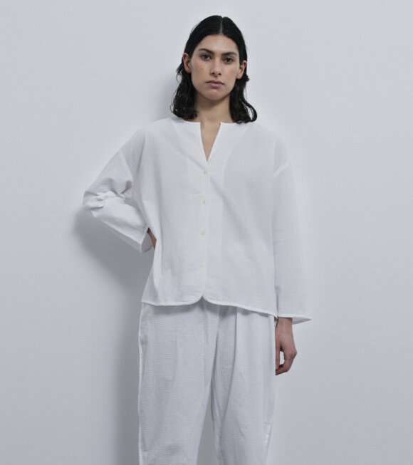Aiayu - Pyjamas Seersucker White 
