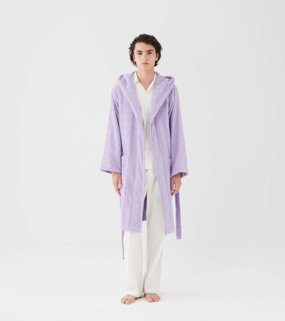 Tekla - Hooded Bathrobe Lavender Purple