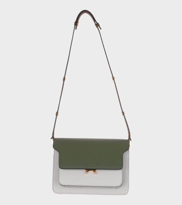 Marni - Medium Trunk Bag Emerald/Pelican/Gold Brown