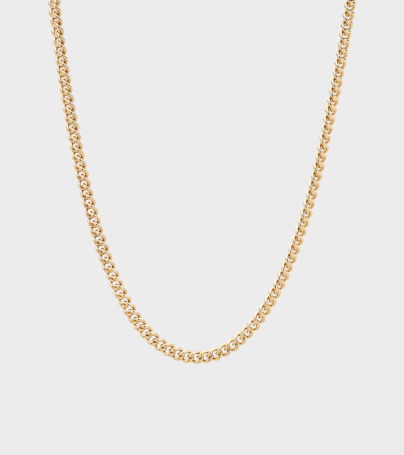 Tom Wood - Rounded Curb Chain Thin Gold