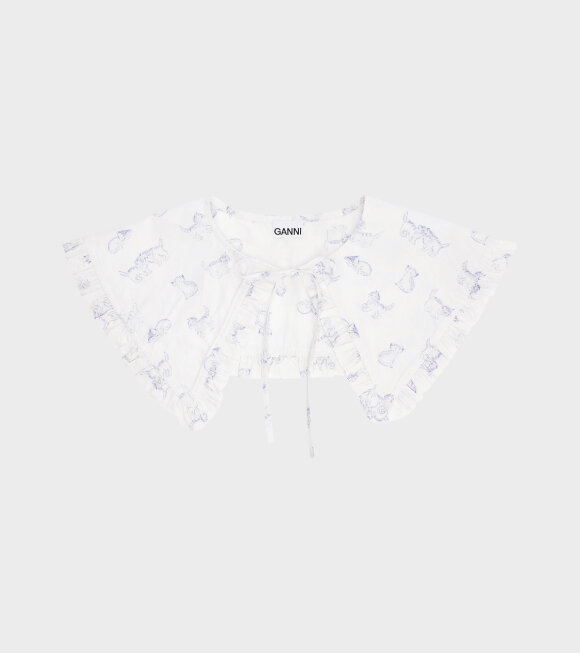 Ganni - Collar Bright White