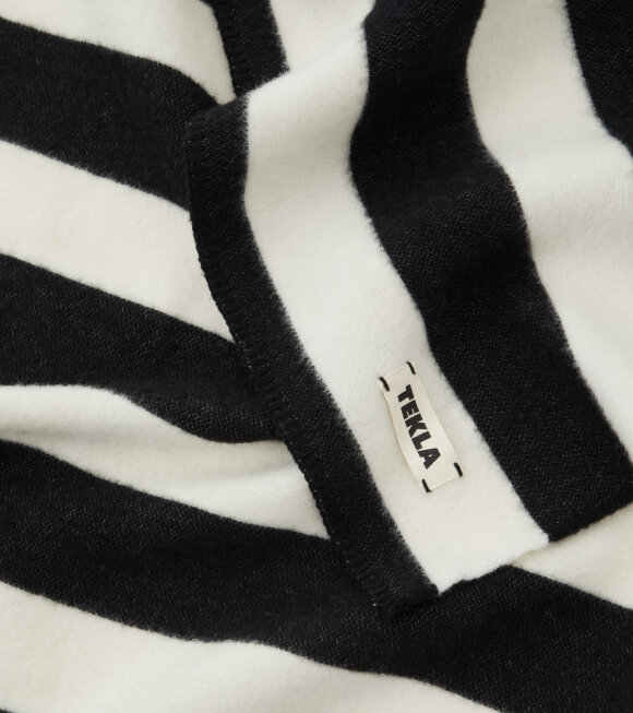 Tekla - Pure New Wool Blanket Bold Black