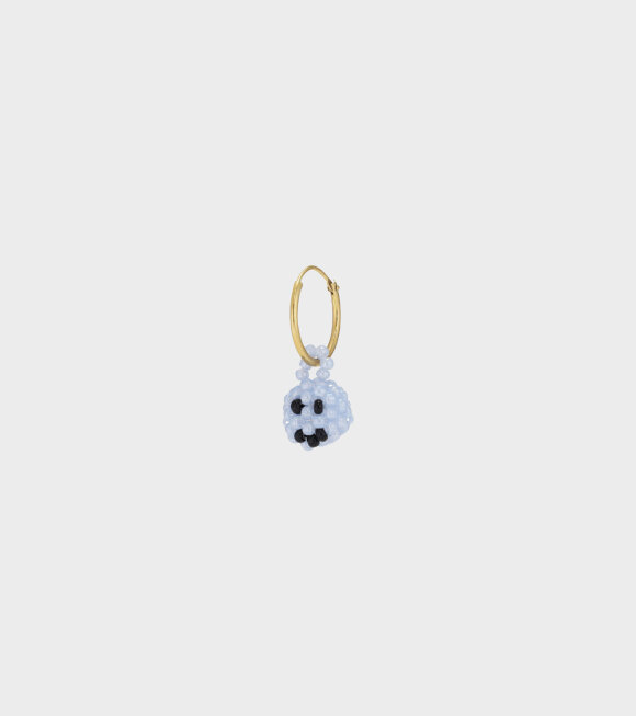 Pura Utz - Mini Smiley Earring Blue