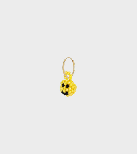 Pura Utz - Mini Smiley Earring Yellow