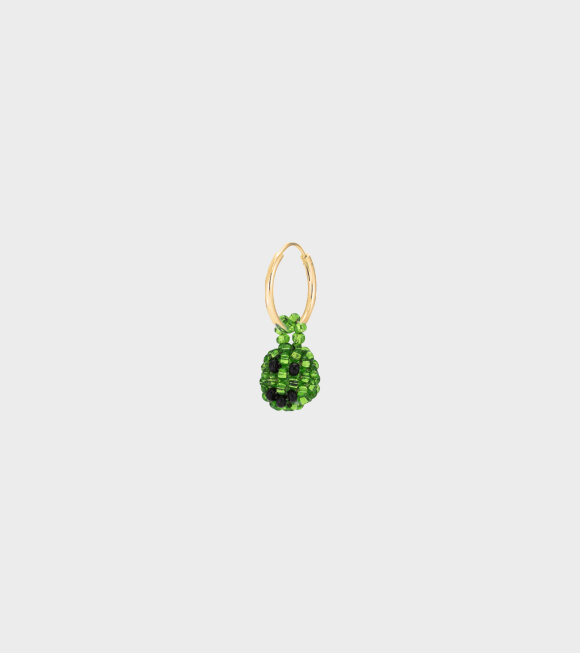 Pura Utz - Mini Smiley Earring Green 