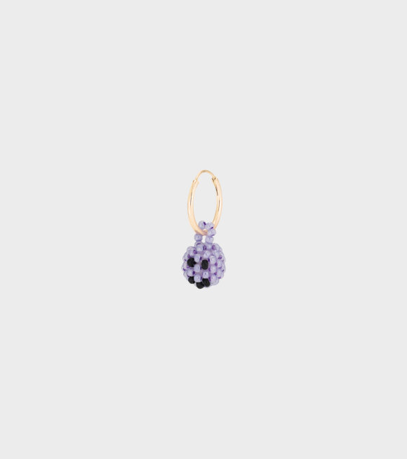 Pura Utz - Mini Smiley Earring Purple