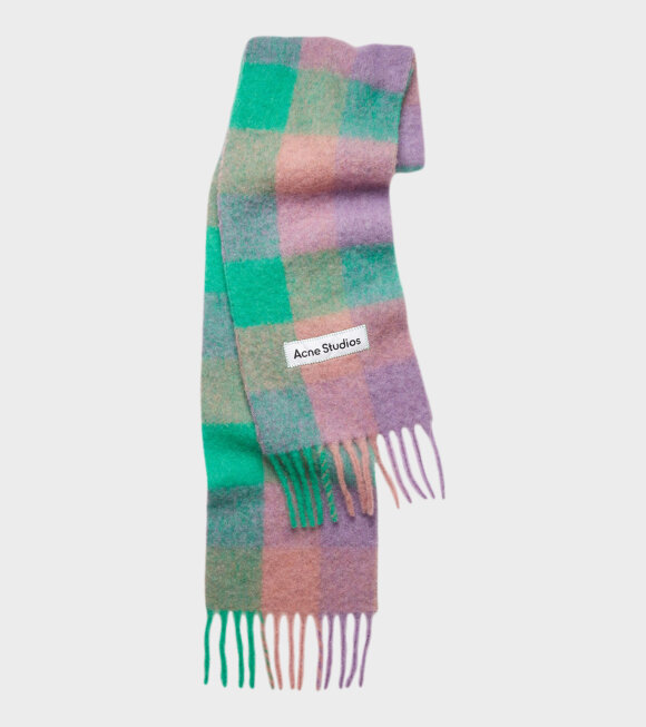 Acne Studios - Vally Scarf Lilac Purple/Green/Pink