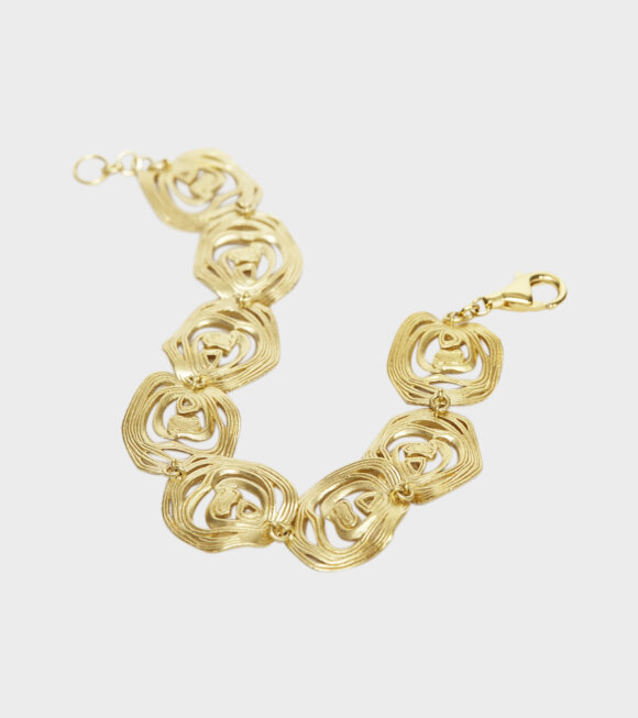 Trine Tuxen - Onion Ring Bracelet Goldplated