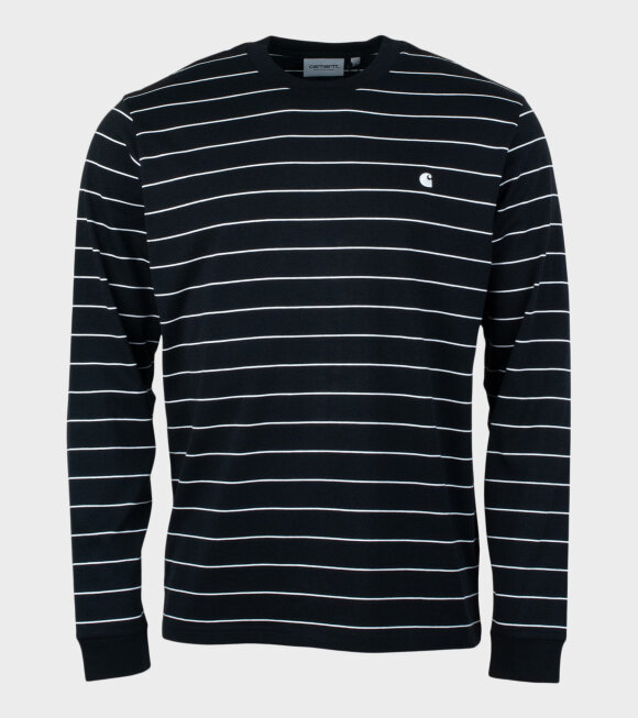 Carhartt WIP - L/S Denton T-shirt Stripe Black