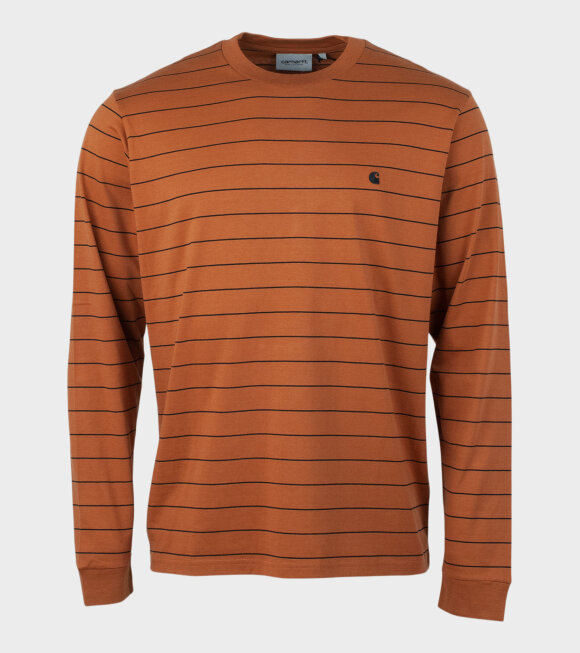 Carhartt WIP - L/S Denton T-shirt Stripe Brown