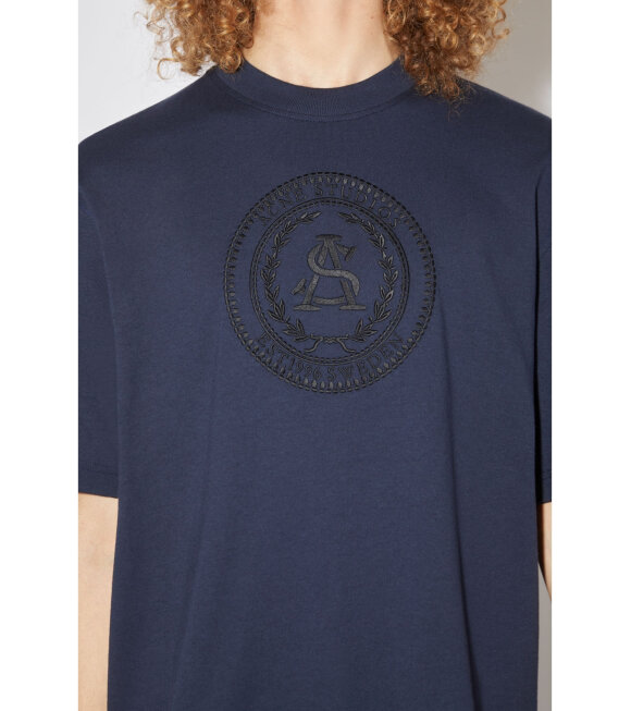 Acne Studios - Extorr Embroidered T-shirt Navy