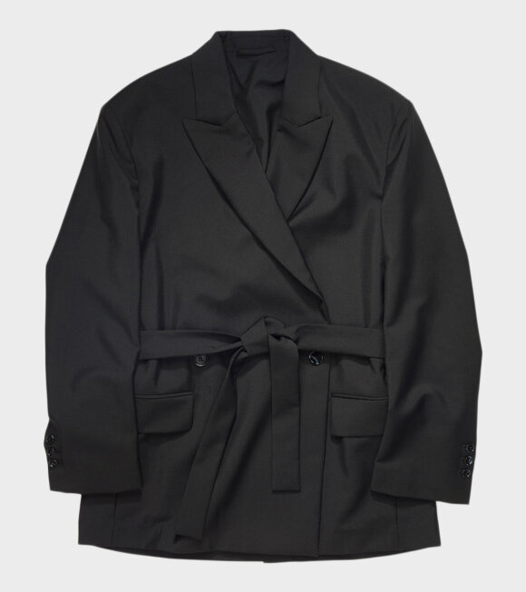 Acne Studios - Double-breasted Belted Jacket Black