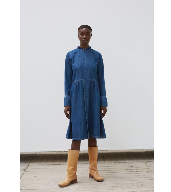Mads Nørgaard  - Light Indiego Dupina Dress Denim Blue 
