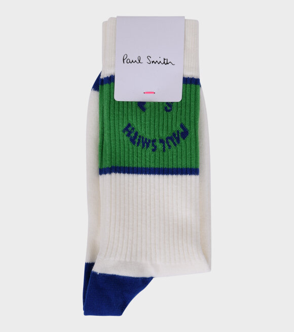 Paul Smith - Men Socks PS Happy Blue/Green