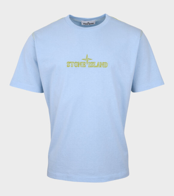 Stone Island - Embroidered Logo T-shirt Blue