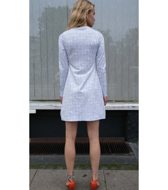 Saks Potts - Victoria Dress Techno Grey Print