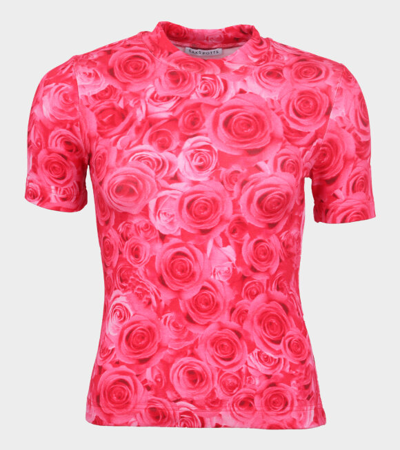 Saks Potts - Slim T-shirt Sexy Rose Print