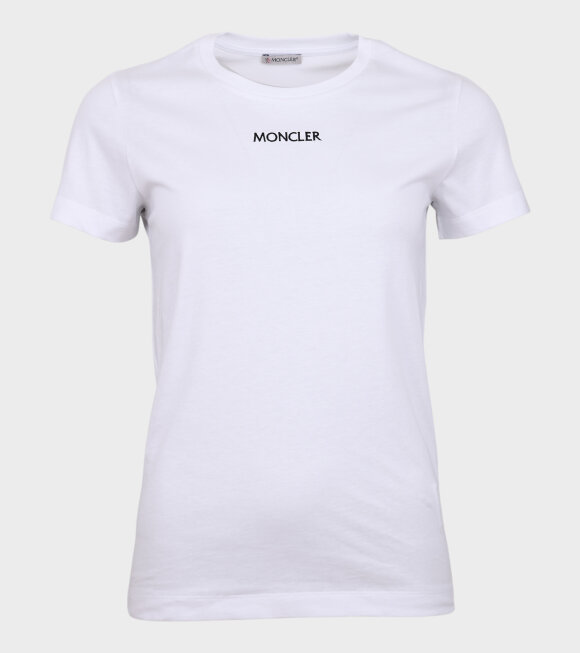 Moncler - Maglia Girocollo Logo t-shirt White