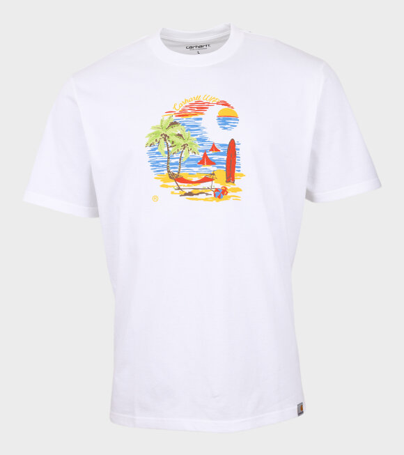 Carhartt WIP - Beach C T-shirt White