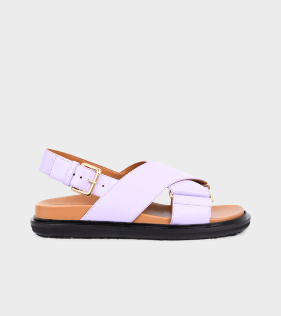 Marni - Fussbett Sandal Purple/Tan
