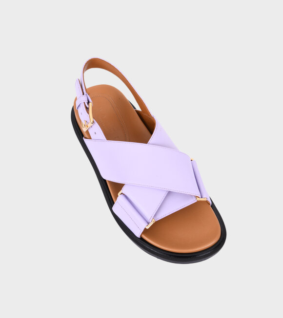 Marni - Fussbett Sandal Purple/Tan