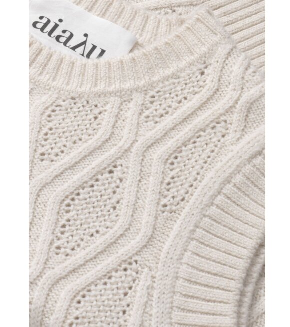 Aiayu - Gatien Knit Vest Light Beige/Cream