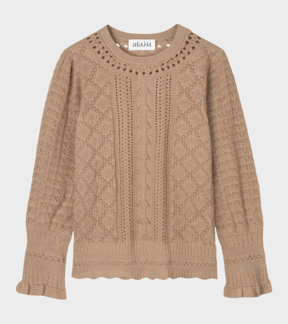 Aiayu - Bellerose Knit Blouse Brown 
