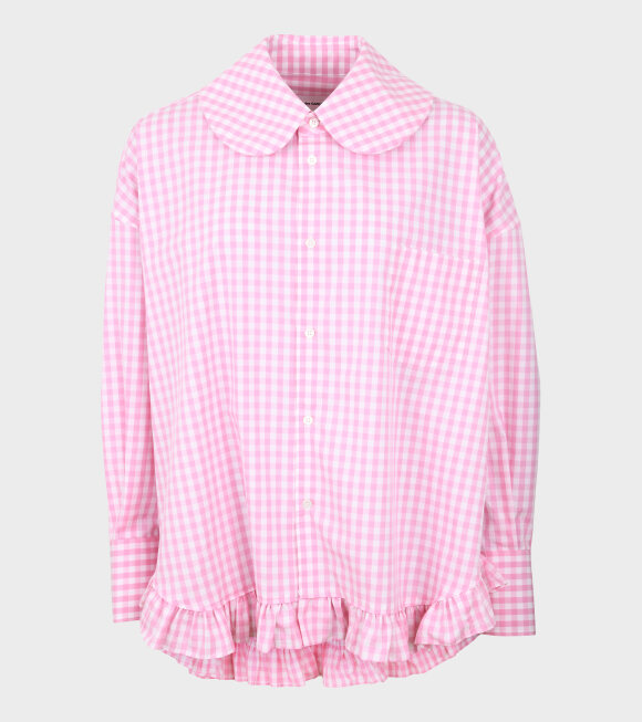 Comme des Garcons Girl - Oversized Check Shirt Pink 