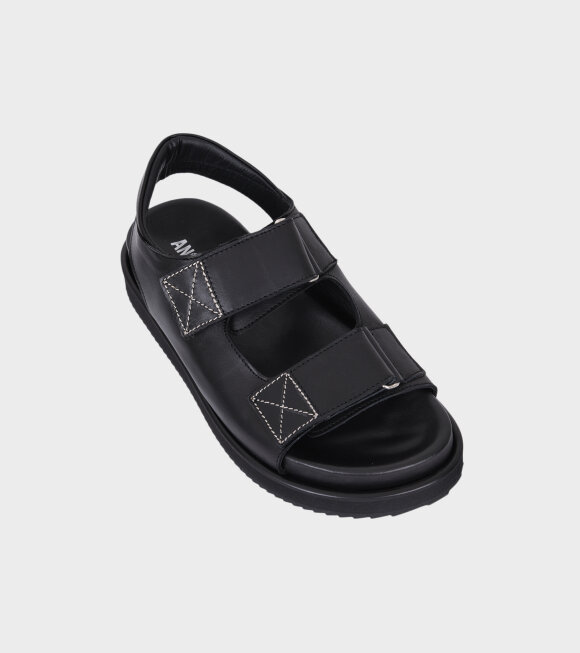 Angulus - Velcro Sandals All Black 