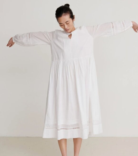 Skall Studio - Olive Dress LS White 